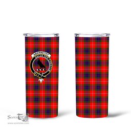 Scottish Abernethy Clan Tartan Tumbler - Tall Glitter Tumbler Scottish Plaid Tartan Plaid