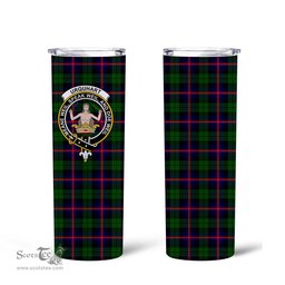 Scottish Urquhart Clan Tartan Tumbler - Tall Glitter Tumbler Scottish Plaid Tartan Plaid