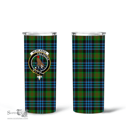 Scottish Newlands Clan Tartan Tumbler - Tall Glitter Tumbler Scottish Plaid Tartan Plaid