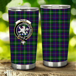 Scottish Inglis Clan Tartan Tumbler - Stainless Steel Glitter Tumbler Scottish Plaid Tartan Plaid