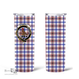 Scottish Boswell Clan Tartan Tumbler - Tall Glitter Tumbler Scottish Plaid Tartan Plaid