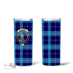 Scottish McKerrell Clan Tartan Tumbler - Tall Glitter Tumbler Scottish Plaid Tartan Plaid