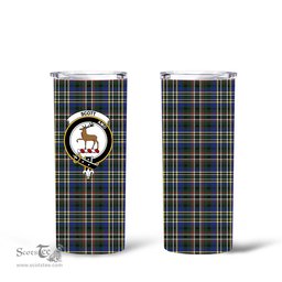 Scottish Scott Green Modern (1) Clan Tartan Tumbler - Tall Glitter Tumbler Scottish Plaid Tartan Plaid