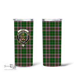 Scottish Gray Clan Tartan Tumbler - Tall Glitter Tumbler Scottish Plaid Tartan Plaid