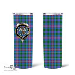 Scottish Ralston Clan Tartan Tumbler - Tall Glitter Tumbler Scottish Plaid Tartan Plaid
