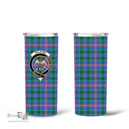 Scottish Ralston Clan Tartan Tumbler - Tall Glitter Tumbler Scottish Plaid Tartan Plaid