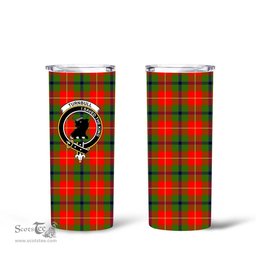 Scottish Turnbull Clan Tartan Tumbler - Tall Glitter Tumbler Scottish Plaid Tartan Plaid