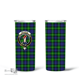 Scottish Meldrum Clan Tartan Tumbler - Tall Glitter Tumbler Scottish Plaid Tartan Plaid