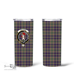 Scottish Tailyour (or Taylor) Clan Tartan Tumbler - Tall Glitter Tumbler Scottish Plaid Tartan Plaid