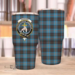 Scottish Garden Clan Tartan Tumbler - Stainless Steel Glitter Tumbler Scottish Plaid Tartan Plaid