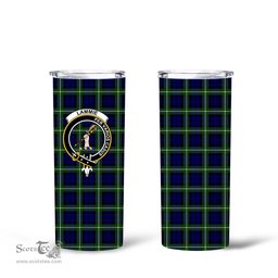 Scottish Lammie Clan Tartan Tumbler - Tall Glitter Tumbler Scottish Plaid Tartan Plaid