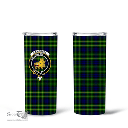 Scottish Campbell of Breadalbane Clan Tartan Tumbler - Tall Glitter Tumbler Scottish Plaid Tartan Plaid