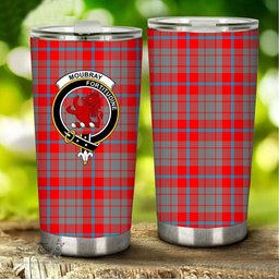 Scottish Moubray Clan Tartan Tumbler - Stainless Steel Glitter Tumbler Scottish Plaid Tartan Plaid