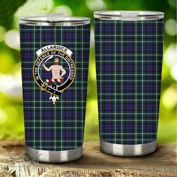 Scottish Allardice Clan Tartan Tumbler - Stainless Steel Glitter Tumbler Scottish Plaid Tartan Plaid