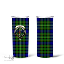 Scottish Rollo Clan Tartan Tumbler - Tall Glitter Tumbler Scottish Plaid Tartan Plaid
