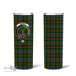 Scottish Bis- Clan Tartan Tumbler - Tall Glitter Tumbler Scottish Plaid Tartan Plaid