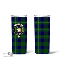 Scottish Oliphant Clan Tartan Tumbler - Tall Glitter Tumbler Scottish Plaid Tartan Plaid
