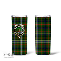 Scottish Bis- Clan Tartan Tumbler - Tall Glitter Tumbler Scottish Plaid Tartan Plaid