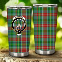 Scottish Muirhead Clan Tartan Tumbler - Stainless Steel Glitter Tumbler Scottish Plaid Tartan Plaid