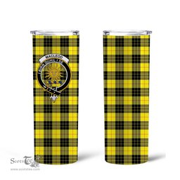 Scottish MacLeod of Lewis Clan Tartan Tumbler - Tall Glitter Tumbler Scottish Plaid Tartan Plaid