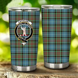Scottish Cathcart Clan Tartan Tumbler - Stainless Steel Glitter Tumbler Scottish Plaid Tartan Plaid
