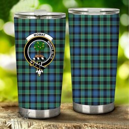 Scottish Mowat (of Inglistoun) Clan Tartan Tumbler - Stainless Steel Glitter Tumbler Scottish Plaid Tartan Plaid
