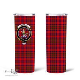 Scottish Murray (of Dysart) Clan Tartan Tumbler - Tall Glitter Tumbler Scottish Plaid Tartan Plaid