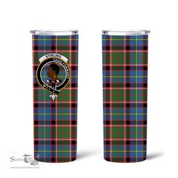 Scottish Stirling (of Keir) Clan Tartan Tumbler - Tall Glitter Tumbler Scottish Plaid Tartan Plaid