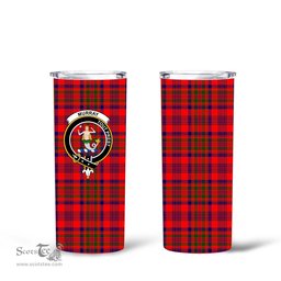 Scottish Murray (of Dysart) Clan Tartan Tumbler - Tall Glitter Tumbler Scottish Plaid Tartan Plaid