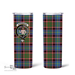 Scottish Aikenhead Clan Tartan Tumbler - Tall Glitter Tumbler Scottish Plaid Tartan Plaid