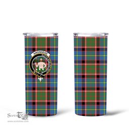 Scottish Aikenhead Clan Tartan Tumbler - Tall Glitter Tumbler Scottish Plaid Tartan Plaid