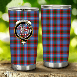 Scottish Trotter Clan Tartan Tumbler - Stainless Steel Glitter Tumbler Scottish Plaid Tartan Plaid