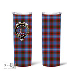 Scottish Dalmahoy Clan Tartan Tumbler - Tall Glitter Tumbler Scottish Plaid Tartan Plaid