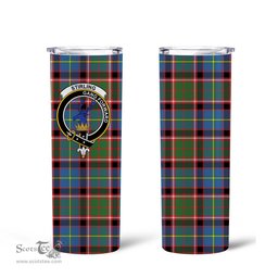 Scottish Stirling (of Cadder Present Chief) Clan Tartan Tumbler - Tall Glitter Tumbler Scottish Plaid Tartan Plaid
