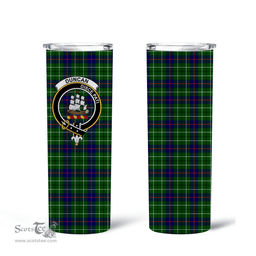 Scottish Duncan Clan Tartan Tumbler - Tall Glitter Tumbler Scottish Plaid Tartan Plaid