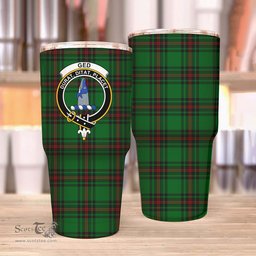 Scottish Ged Clan Tartan Tumbler - Stainless Steel Glitter Tumbler Scottish Plaid Tartan Plaid