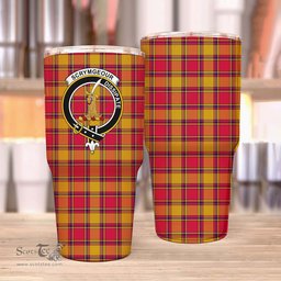 Scottish Scrymgeour Clan Tartan Tumbler - Stainless Steel Glitter Tumbler Scottish Plaid Tartan Plaid