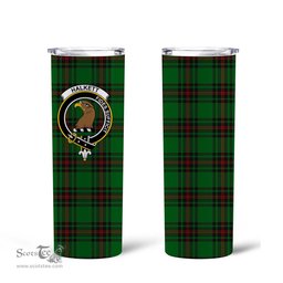 Scottish Halkett Clan Tartan Tumbler - Tall Glitter Tumbler Scottish Plaid Tartan Plaid