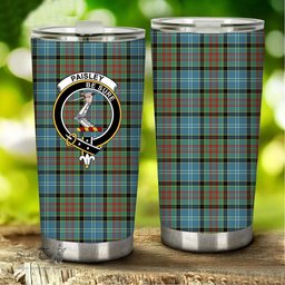 Scottish Paisley Clan Tartan Tumbler - Stainless Steel Glitter Tumbler Scottish Plaid Tartan Plaid