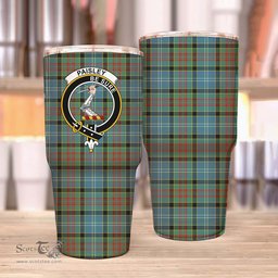 Scottish Paisley Clan Tartan Tumbler - Stainless Steel Glitter Tumbler Scottish Plaid Tartan Plaid