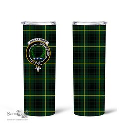 Scottish MacArthur Clan Tartan Tumbler - Tall Glitter Tumbler Scottish Plaid Tartan Plaid