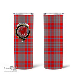 Scottish Moubray Clan Tartan Tumbler - Tall Glitter Tumbler Scottish Plaid Tartan Plaid