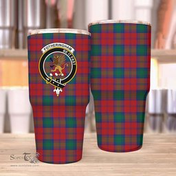 Scottish Fotheringham Clan Tartan Tumbler - Stainless Steel Glitter Tumbler Scottish Plaid Tartan Plaid