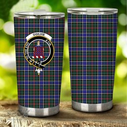 Scottish Ogilvie Clan Tartan Tumbler - Stainless Steel Glitter Tumbler Scottish Plaid Tartan Plaid