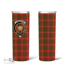 Scottish Carruthers Clan Tartan Tumbler - Tall Glitter Tumbler Scottish Plaid Tartan Plaid