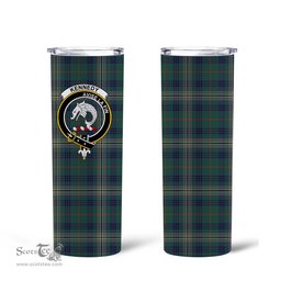 Scottish Kennedy Clan Tartan Tumbler - Tall Glitter Tumbler Scottish Plaid Tartan Plaid