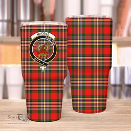 Scottish MacGill (Makgill) Clan Tartan Tumbler - Stainless Steel Glitter Tumbler Scottish Plaid Tartan Plaid