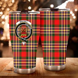 Scottish MacGill (Makgill) Clan Tartan Tumbler - Curved Glitter Tumbler Scottish Plaid Tartan Plaid