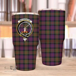 Scottish MacBrayne Clan Tartan Tumbler - Stainless Steel Glitter Tumbler Scottish Plaid Tartan Plaid