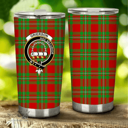 Scottish Grierson Clan Tartan Tumbler - Stainless Steel Glitter Tumbler Scottish Plaid Tartan Plaid